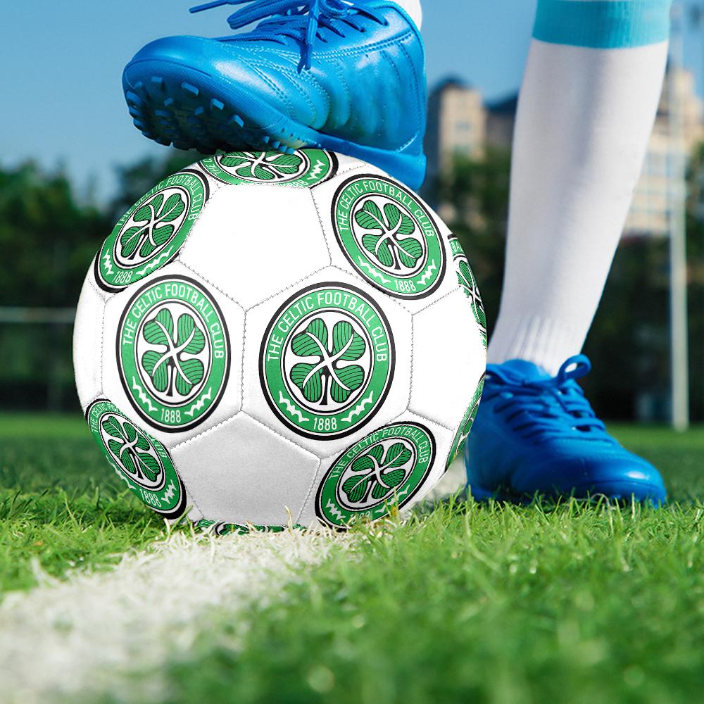 Футбольный мяч Celtic FC, разноцветный, подходит для всех возрастов, сшит на машине, материал ПВХ, соревновательного уровня, прочный и с высоким отскоком