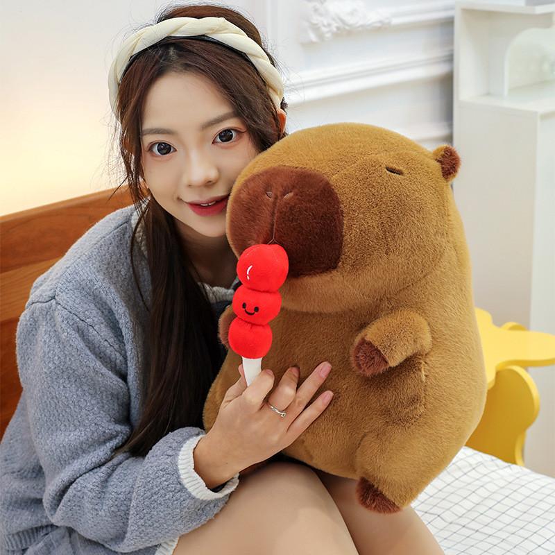Adorable Yellow Capybara Plush Toy Soft And Cuddly Stuffed Animal Pillow Gift