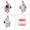 Карбюратор VM22 26 мм для Mikuni Pit Pitбайка 110cc 125cc 140cc Lifan YX Zongshen Pit Pitбайка XR50 CRF70 KLX BBR Apollo