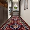 European Style Long Corridor Carpet Living Room Decoration Hallway Runner Rug Persian Style Easy Clean Non-slip Stair Custom mat