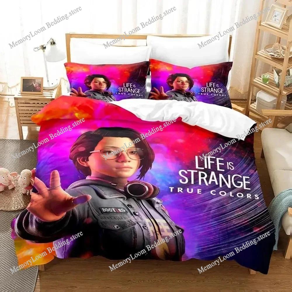 Игровая тематика Популярная Life is Strange Before the Storm Комплект постельного белья Размер King/Queen Пододеяльник 3D-печать Уютный Мягкий Домашний текстиль