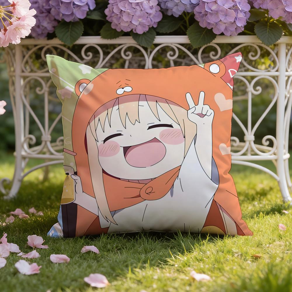 Аниме H-Himouto! Чехол на подушку Умару-тян Чехол для подушки для дома и автомобиля Двойного назначения: Двусторонняя конструкция для максимального комфорта