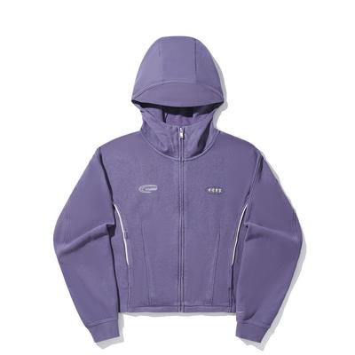 Толстовка женская Li Ning Retro Sports Series Толстовка Туманно-голубой Фиолетовый AWDVN42-2