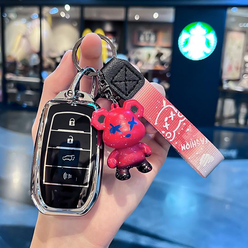 Чехол для ключа Toyota, совместимый с Camry, Avalon, Highlander, RAV4, Rongfang, Levin, Prado