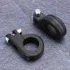 38mm 1.5in   Foot Rest Footpeg Mounting P Clamp Motorcycle Accessory Fit for  (Black )