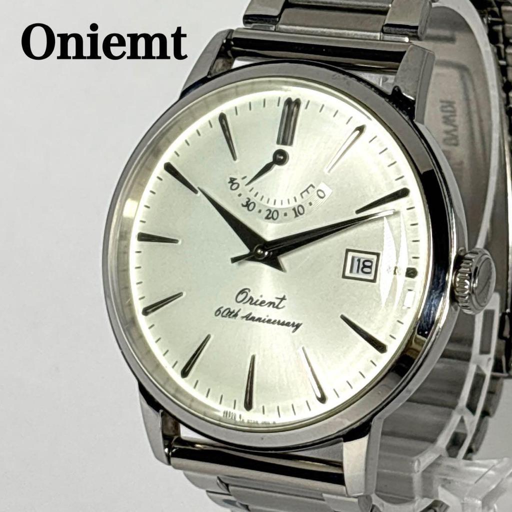 Used Limited Edition Working ORIENT Men's Watch 60th Anniversary Manual Wind Power Reserve