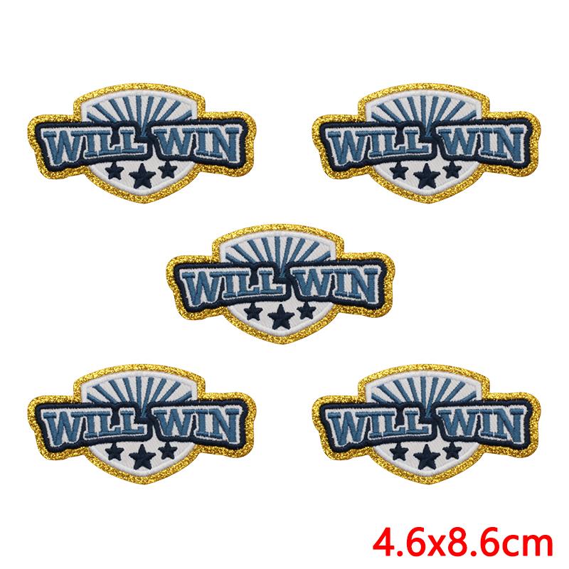 10 шт. Оптовая продажа нашивок с надписью Rugby Love на одежду, аппликация, сделай сам, вышивка на полотенце для приветствий, термонаклейки для одежды, пришивные наклейки