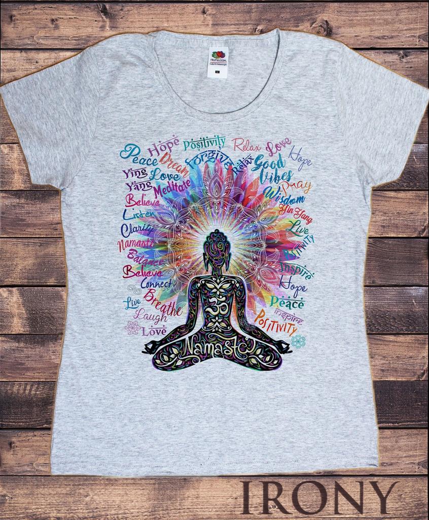 Модная футболка Zen Hobo Boho Paix, женские топы с принтом Будды и чакры, медитация, простая женская футболка, летняя футболка Femme