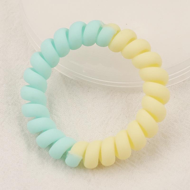 Матовое цветное кольцо для волос в виде телефонной линии - большой браслет и повязка на голову для умывания лица и завязывания хвостиков