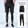 WEZHO Men's Fitness Shorts & Compression Pants Set
