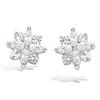 [K7191] - Silver Earrings 'Sissi' Silver White (rhodium-plated) - 9x9 Mm