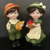 Милые мультяшные кукольные украшения в виде сельских соломенных шляп, садовые парные украшения и домашние украшения