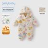 JELLYBABY Детский утепленный комбинезон с капюшоном из флиса
