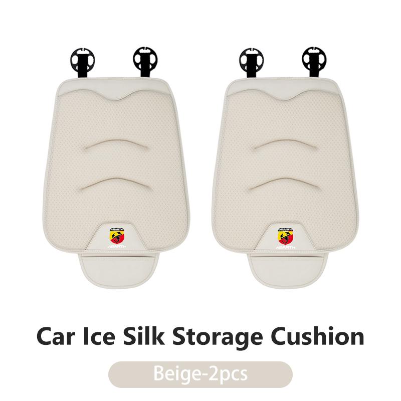 Car Luxury Ice Silk Cushion Storage Bag Breathable Seat Cover For Abarth FIAT 500 Ducato Stilo Palio UNO Astra Bravo Tipo WN1