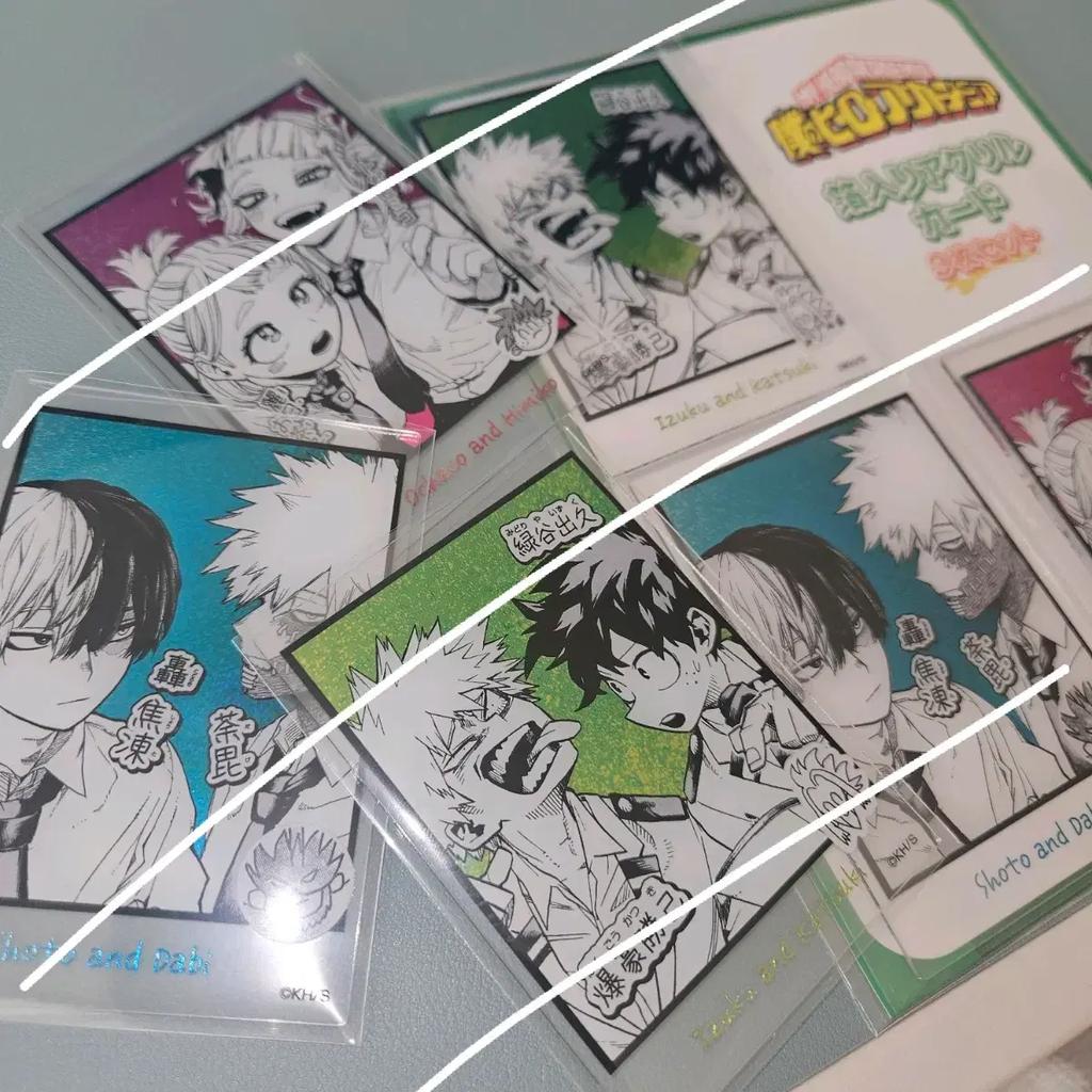My Hero Academia Acrylic Card Unopened Short Dabi Baku Gomidoriya Oh Chako Himiko Used
