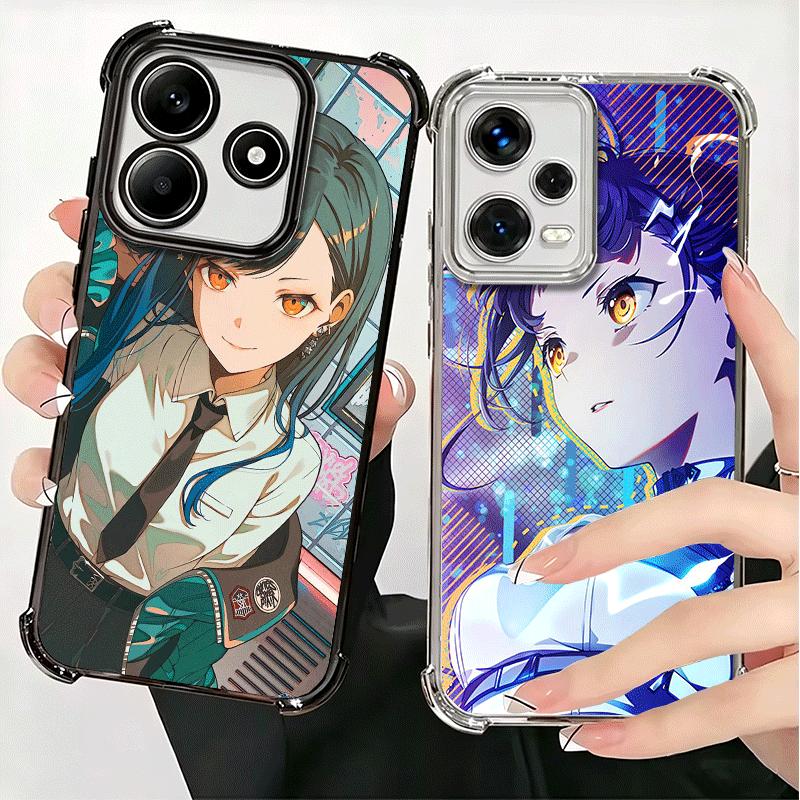 Shiraishi An Игровой Музыкальный Мягкий Чехол Для Телефона Для Xiaomi Redmi Note 14 15 Pro Plus 13 12 11S 11T 5G 10 9S 9 Покрытие Противоударный Fundas