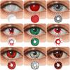 Vampire Eye Cosplay Contact Lenses White Mesh Eye Contacts for Party Red Green Crack Halloween Contact Lenses Crazy Lens