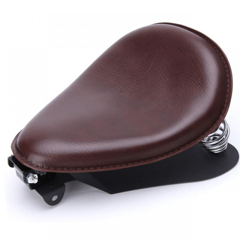 Motorcycle Harley Cruiser Custom Seat Iron Base Vintage Single Pad Steed 400