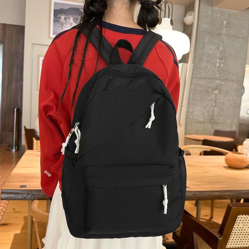Высокое качество, новый водонепроницаемый нейлоновый женский рюкзак, женская дорожная сумка, рюкзаки, школьная сумка для девочек-подростков, одноцветная сумка для книг