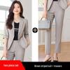 Spring/Summer 2024 Women's Petite Mid-Sleeve Striped Suit Set