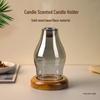 Glass Aromatherapy Incense Burner for Agarwood and Sandalwood with Candle Lamp Feature