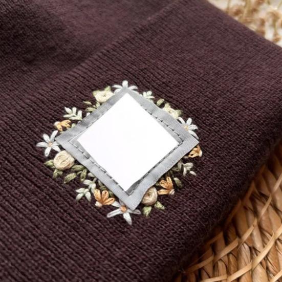 Стабилизатор для вышивки шляп Водорастворимый стабилизатор с предварительно напечатанным рисунком цветов и гор