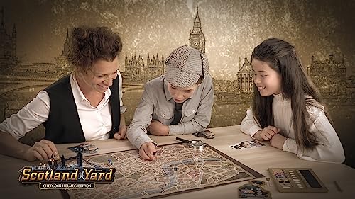 Ravensburger Шотландский двор: Настольная игра Шерлок Холмс 27529 8 (Возраст 10+) [Семейная игра, Настольная игра, Стратегическая игра, Детективная игра, Подарок (День рождения/C