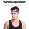 Sports Headband for Men Women Thin Elastic Workout Head Strap with Adjustable Buckle Running Soccer Sweatband