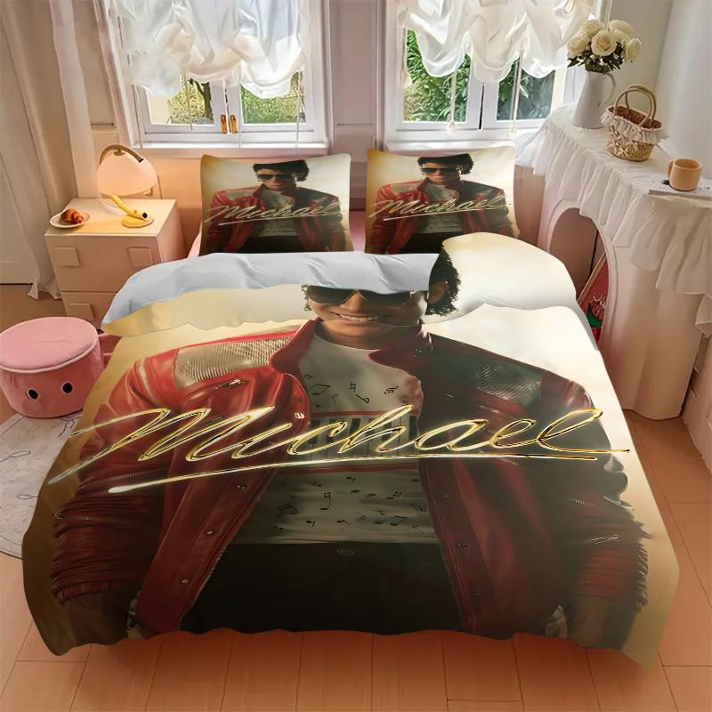 3Pcs Michael Jackson'S Legacy Bedding Sets For All Sizes New 3D Printed Bed Cover Comforter Duvet Cover Pillowcase Bedroom Decoration