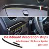 Dashboard Panel Decoration Strips Carbon Fiber Car Stickers For Alfa Romeo 159 Brera Spider 2004-2011 Interior Accessories