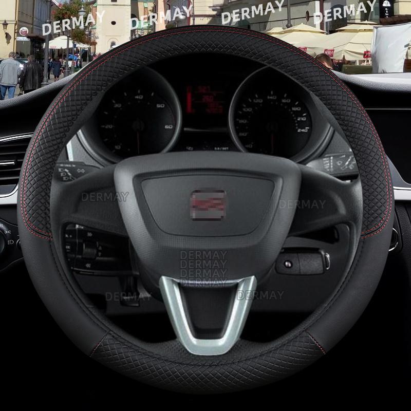 Для SEAT Exeo 2008 ~ 2013 Автомобильный чехол на руль из искусственной кожи Нескользящий 9 цветов Автоаксессуары Быстрая доставка