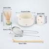 2/4/5pcs/set Japanese Style Matcha Tea Set With Tool Rack, Including Bowl, Whisk, Spoon, Great Gift For Ceremony, Traditional J