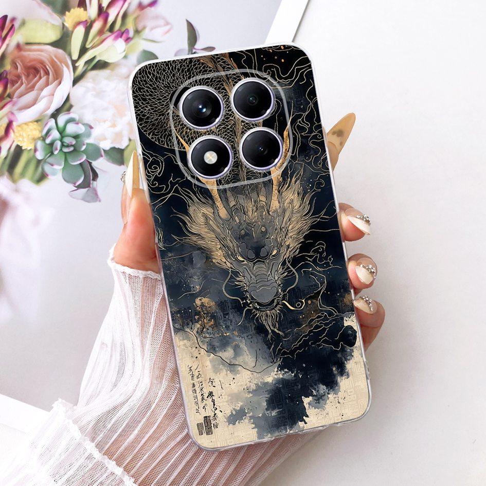 For Xiaomi Redmi Note 14 Pro Plus 5G Case Luxury Cartoon Lion Dragon Cover Soft Slim Silicone Funda For Redmi Note 14 Pro Bumper