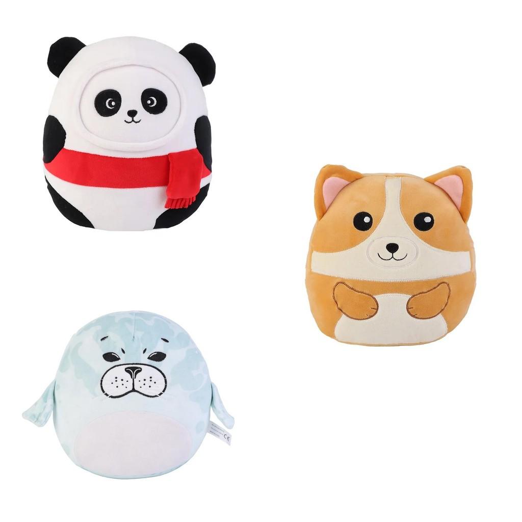 Adorable Corgi Panda Seal Frog Plush Doll Transforming Cat And Armored Dinosaur Design