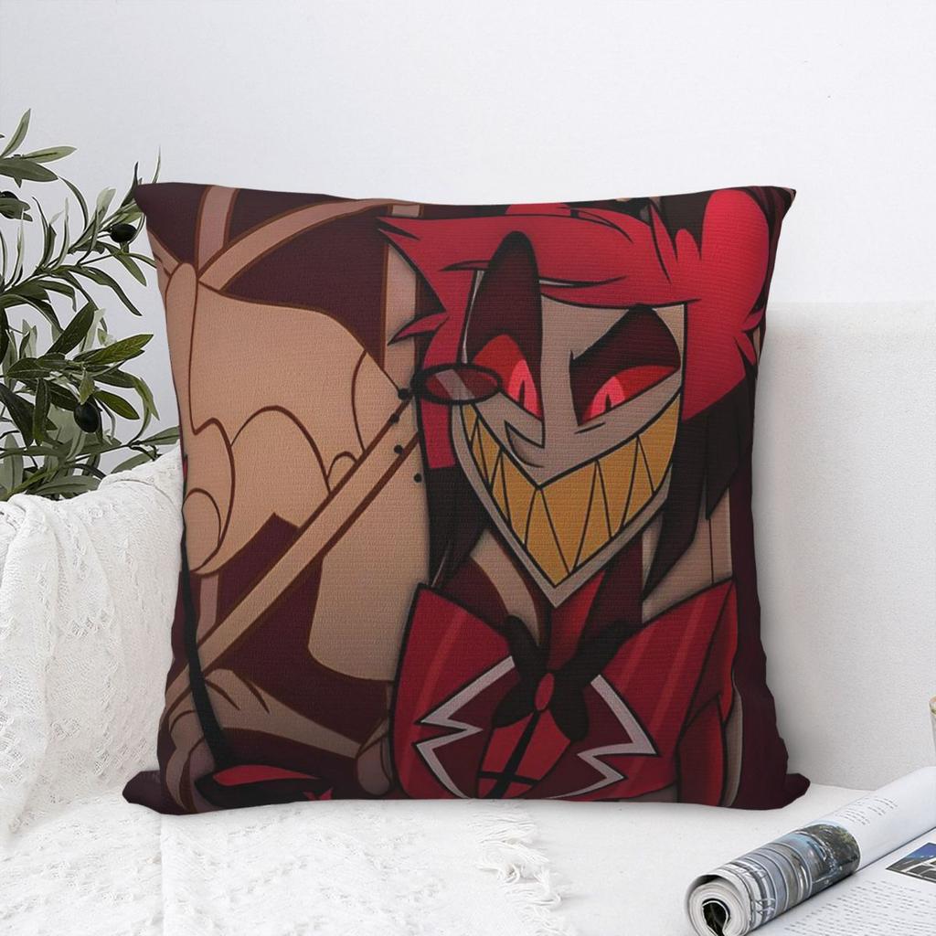 Modern Hazbin Alastor Buddy Cartoon Anime Pillowcase Cushion Comfort Throw Pillow Sofa Cushions Used for Home Living Room