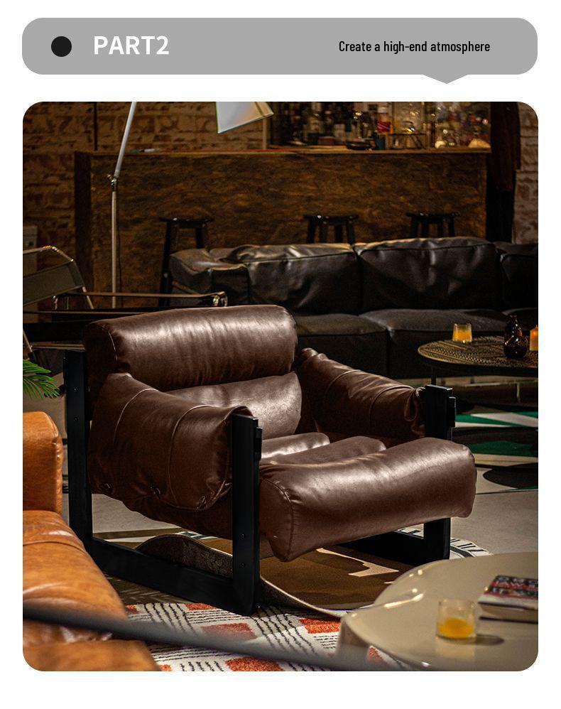 Дизайнерское кресло-диван с механизмом откидывания с острова Джерси для гостиной - Светлый люкс в ретро-стиле