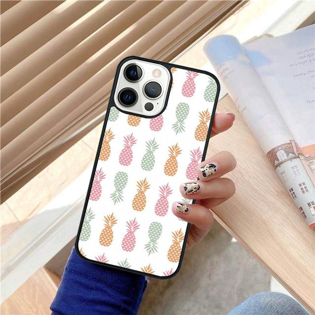 Kawaii Pineapple Art Coque Shell For iPhone 17 Air 15 16 14 13 12 Pro Max 11 Pro Max Plus Phone Case Cover