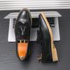 Fashion Men's Casual Business Leather Shoes Men Fashion Tassels Loafers Mens British Style Brogue Shoes Light Outdoor Driving Flats