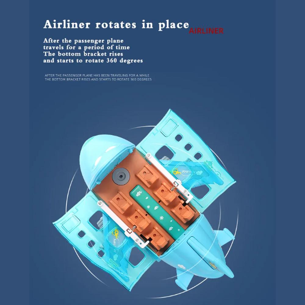 Plastic LED Lights Music Airplane Toys Blue/Pink Aircraft Toy Aircraft LED Plane Model  Kids