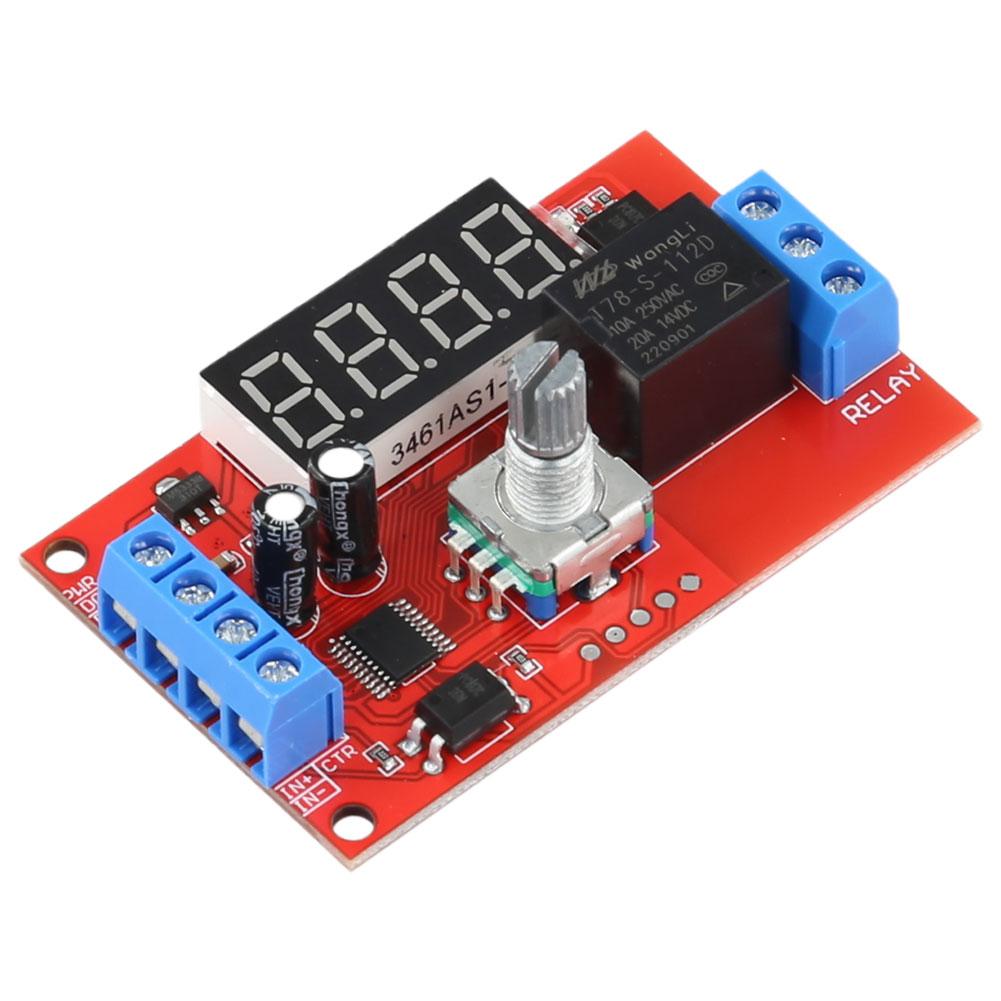 LED Digital Timming Relay DC5V/12V/24V Time-Delayed Trigger Timing Switch Relays Board Adjustable for Pump Control