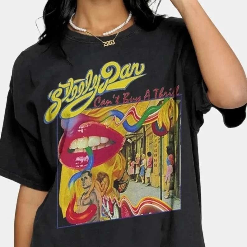 Steely Dan Can't Buy A Thrill Классический стиль Черная унисекс футболка S-5XL WA2373