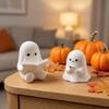 Statues Crafts Halloween Ghost Statues Ghost Cat Desktop Figurine  Desktop Use