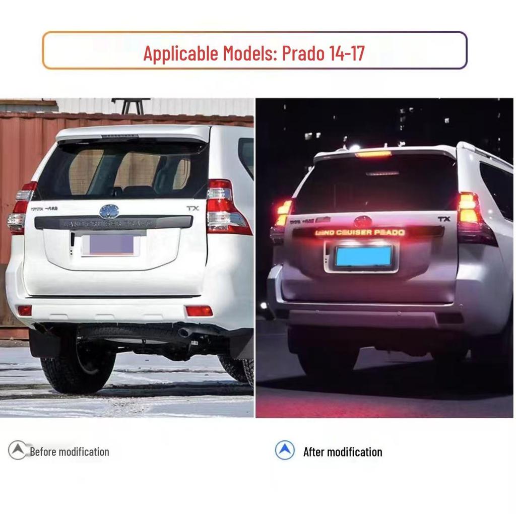 Toyota Prado (2014-2017) Светодиодный стоп-сигнал и подсветка номерного знака на крышке багажника
