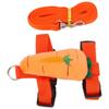 Carrot Type Rabbits Harness Leash Set Regulable Decorative Lovely Looking for Pet Rabbits