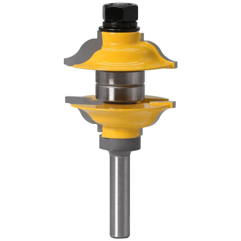 3 шт., 8 мм, 12 мм, 1/2 дюйма, набор фрез для внутренней шиповой двери, фрезы с хвостовиком, одинаковые фрезы R & S, резьба по дереву