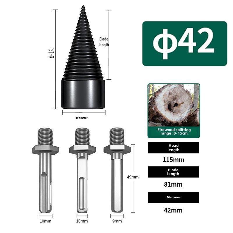 Набор электрических сверл-перфораторов и деревообрабатывающий инструмент с конусным наконечником