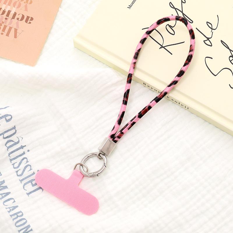 Цепочка для телефона с леопардовым принтом - Универсальный короткий шнурок и ремешок через плечо