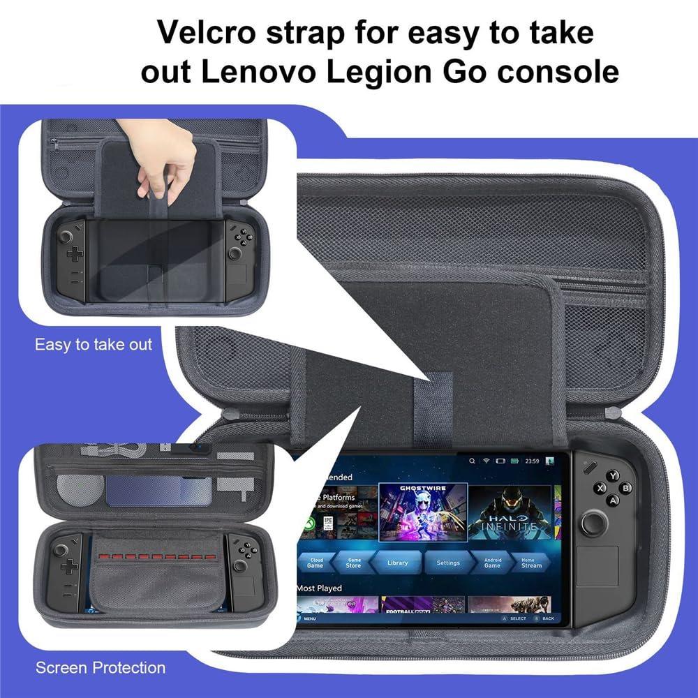 Сумка для хранения Legion Go Case, защитный чехол EVA, ударопрочный дорожный чехол с 9 слотами для игровых карт для портативной игровой консоли Legion Go