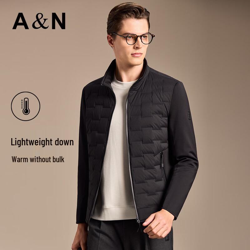 Antonio Men's Lightweight 80% Down Stand Collar Jacket