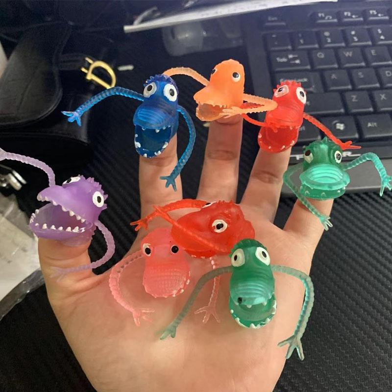 10/30 шт. Милый пальчиковый динозавр, странные вещи, забавные маленькие оригинальные подарки для детей, наполнители для подарочных пакетов, дешевые забавные игрушки